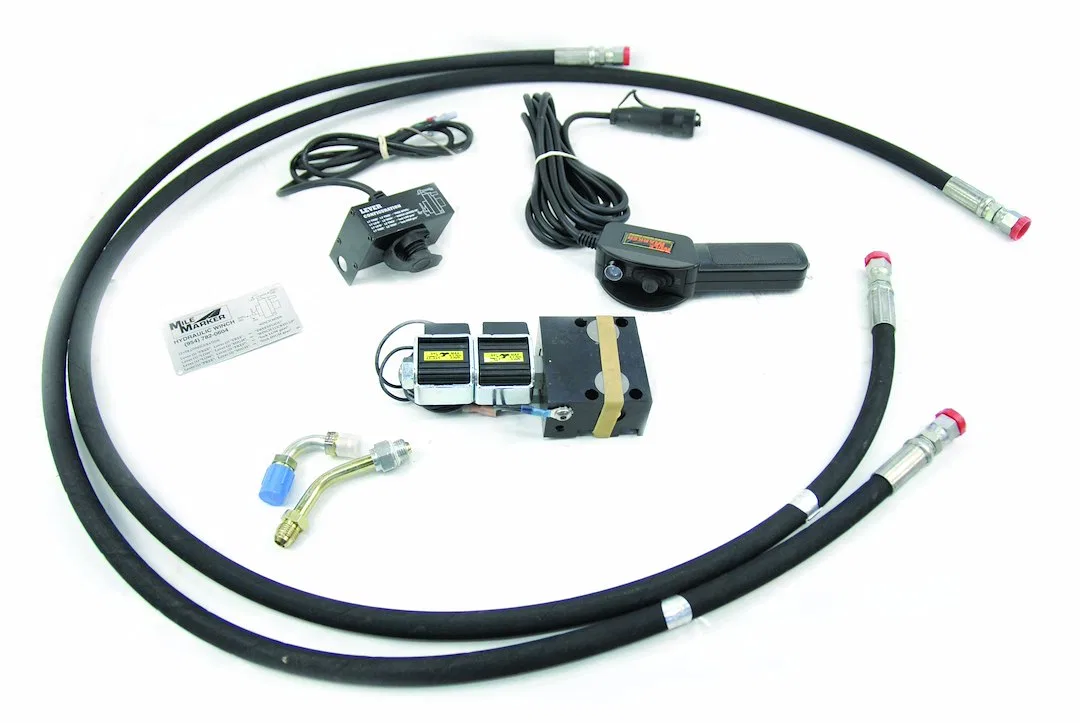 34-5020-55 – MILEMARKER Winch Hydraulic Installation Kit, For Mile Marker H Series Winches With 12 Foot Lead Remote C...